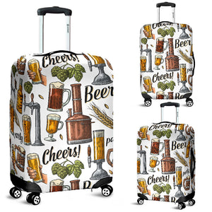 Beer Cheer Pattern Luggage Covers