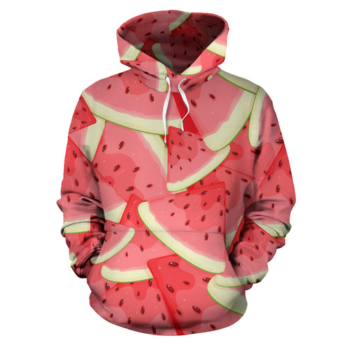 Watermelon Pattern Background Men Women Pullover Hoodie