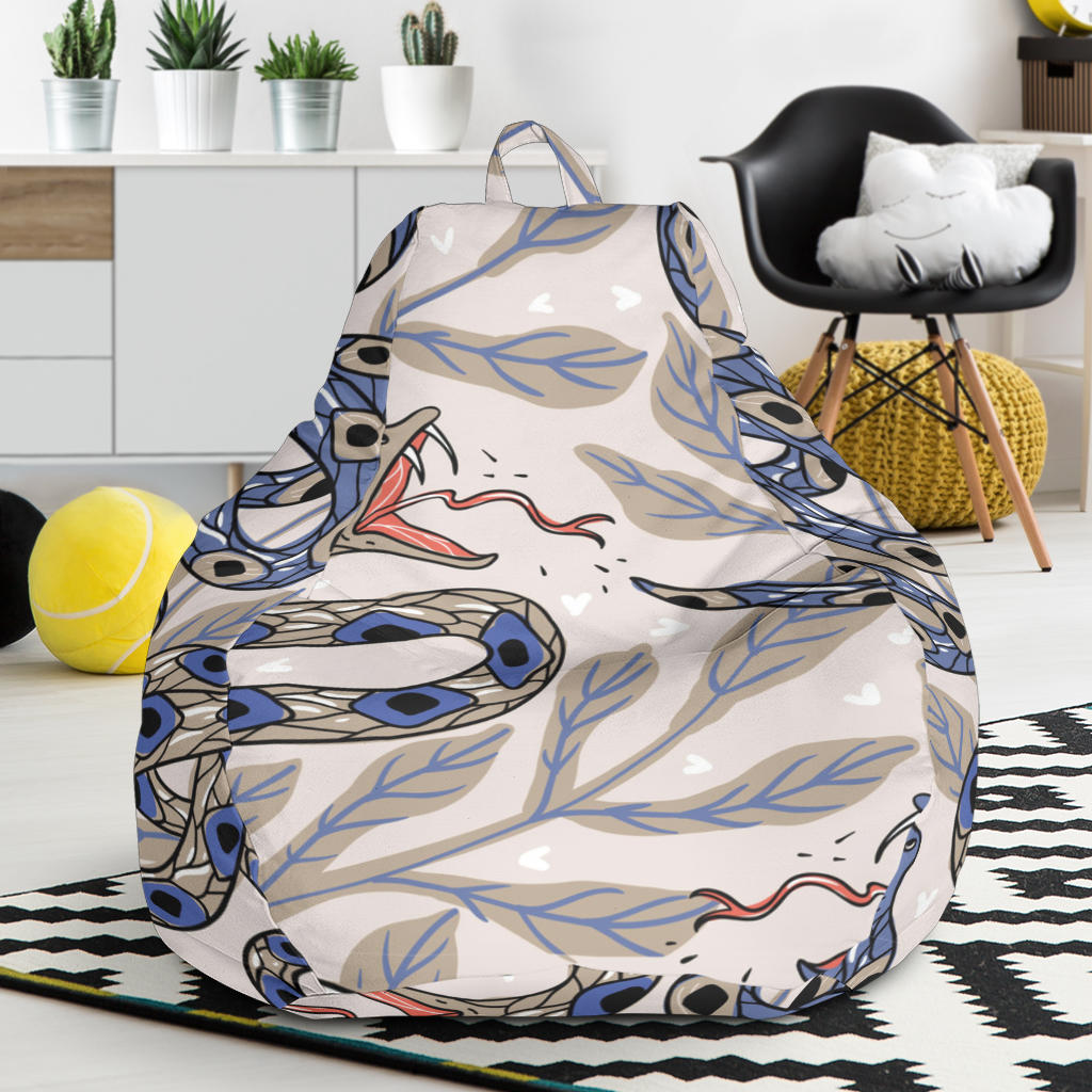 Snake Leaves Pattern Bean Bag Cover