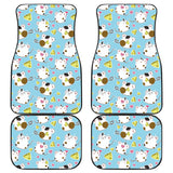 Guinea Pig Pattern Print Design 03 Front and Back Car Mats