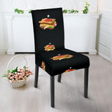 Sandwich Pattern Print Design 03 Dining Chair Slipcover