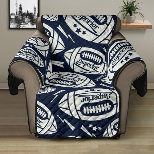 American Football Ball Pattern Recliner Cover Protector