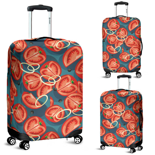 Tomato Pattern Background Luggage Covers