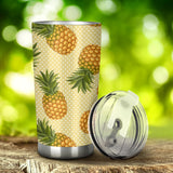 Pineapple Pattern Pokka Dot Background Tumbler