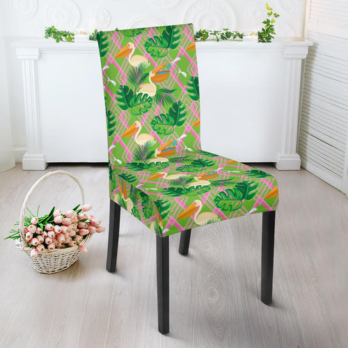 Pelican Pattern Print Design 05 Dining Chair Slipcover