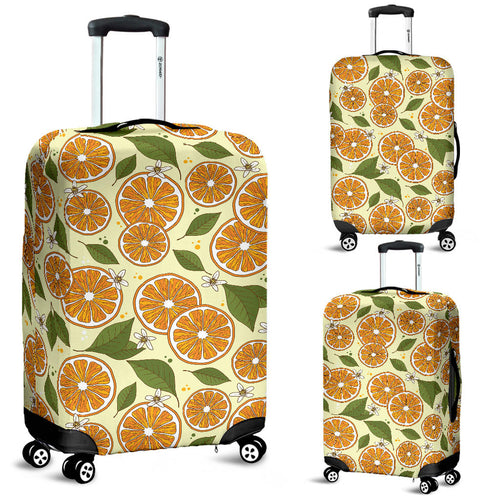 Sliced Orange Leaves  Pattern Luggage Covers