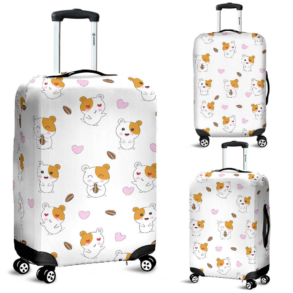 Hamster Seed Heart Pattern Luggage Covers