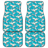 Seagull Pattern Print Design 03 Front and Back Car Mats