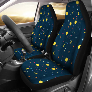 Moon Star Pattern Universal Fit Car Seat Covers