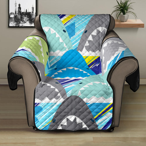 Shark Head Pattern Recliner Cover Protector