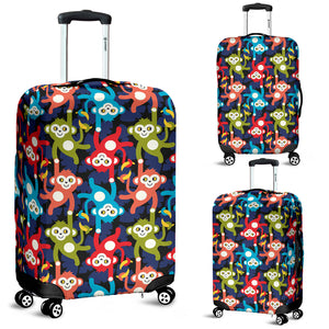 Colorful Monkey Pattern Luggage Covers