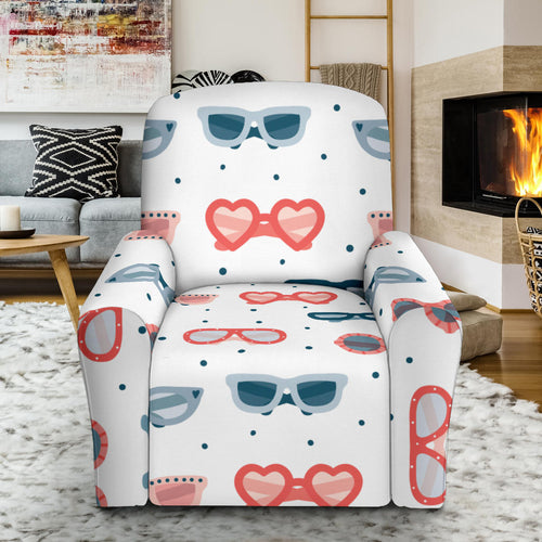 Sun Glasses Pattern Print Design 02 Recliner Chair Slipcover