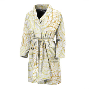 Shell Tribal Pattern Men Bathrobe