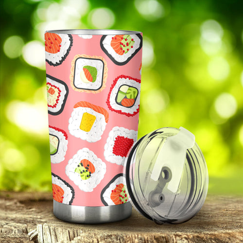 Sushi Roll Pattern Tumbler