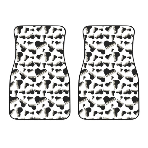 Piano Pattern Print Design 02 Front Car Mats