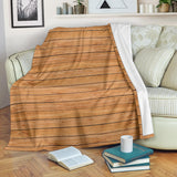 Wood Printed Pattern Print Design 04 Premium Blanket