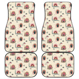 Snail Pattern Print Design 04 Front and Back Car Mats