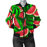 Watermelon Pattern Theme Women Bomber Jacket