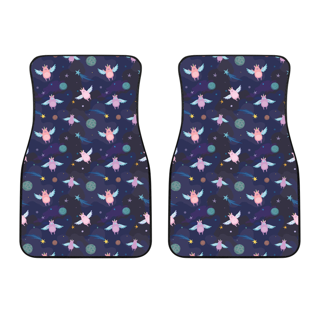 Pig Pattern Print Design 05 Front Car Mats