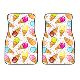 Color Ice Cream Cone Pattern Front Car Mats