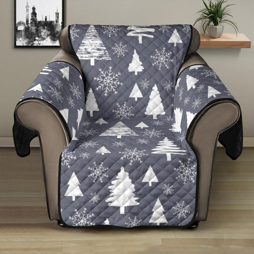 Snowflake Chirstmas Pattern Recliner Cover Protector