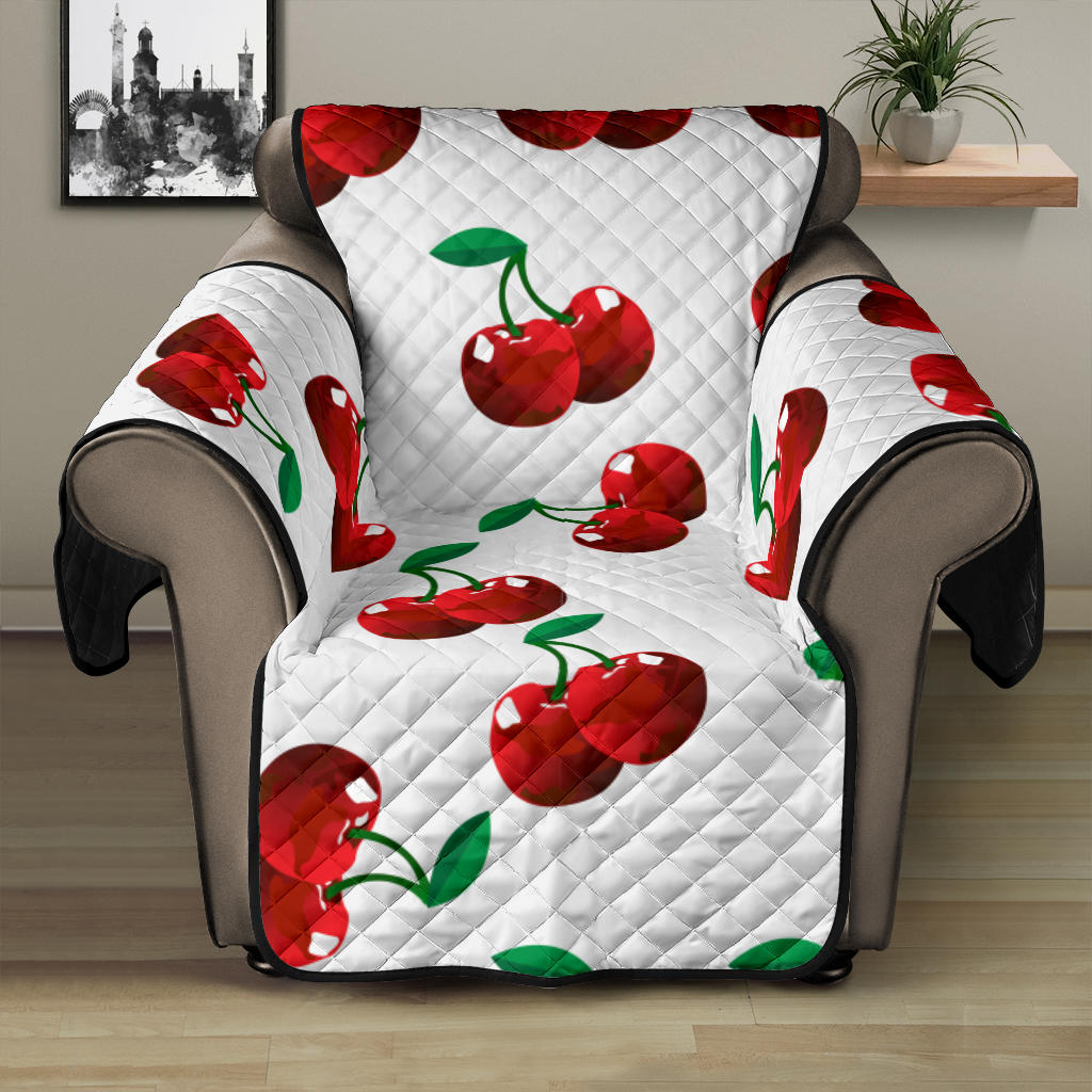 Cherry Pattern Recliner Cover Protector