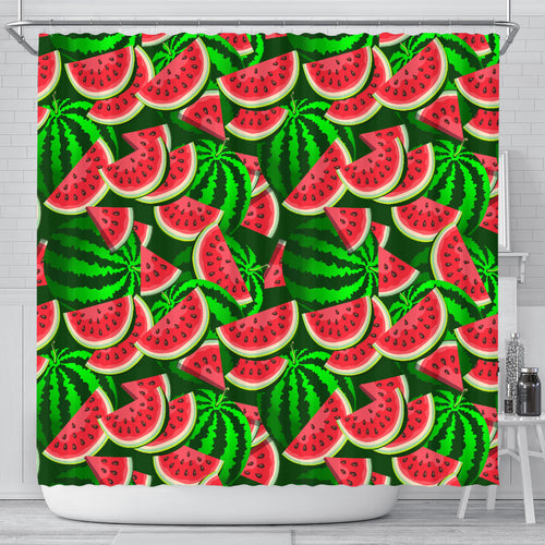 Watermelon Pattern Theme Shower Curtain Fulfilled In US