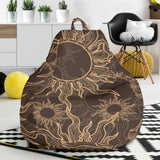 Sun Pattern Theme Bean Bag Cover