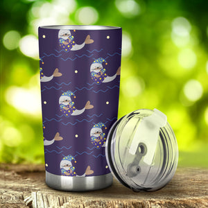 Sleeping Sea Lion Pattern Tumbler