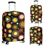 Colorful Sun Pattern Luggage Covers