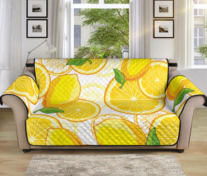 Lemon Pattern Background Sofa Cover Protector