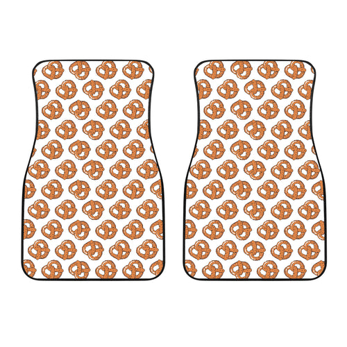 Pretzels Pattern Print Design 05 Front Car Mats