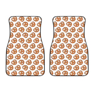 Pretzels Pattern Print Design 05 Front Car Mats