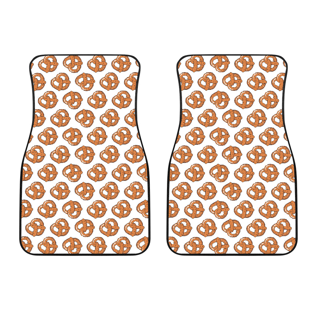 Pretzels Pattern Print Design 05 Front Car Mats