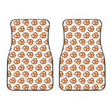 Pretzels Pattern Print Design 05 Front Car Mats