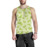 Kiwi Pattern Striped Background Men Tank Top