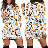 Halloween Pattern Women Hoodie Dress