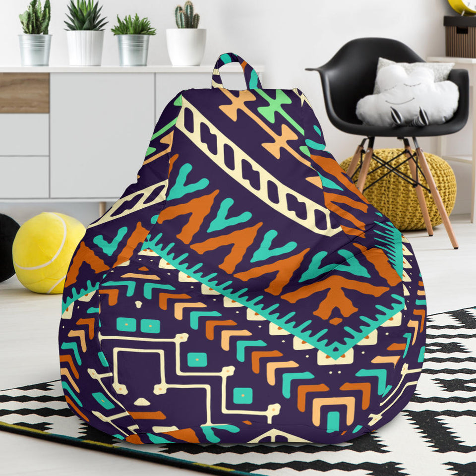Zigzag Chevron African Afro Dashiki Adinkra Kente Pattern Bean Bag Cover