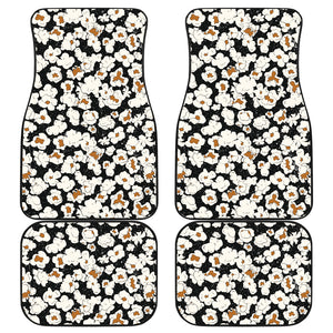 Popcorn Pattern Print Design 02 Front and Back Car Mats