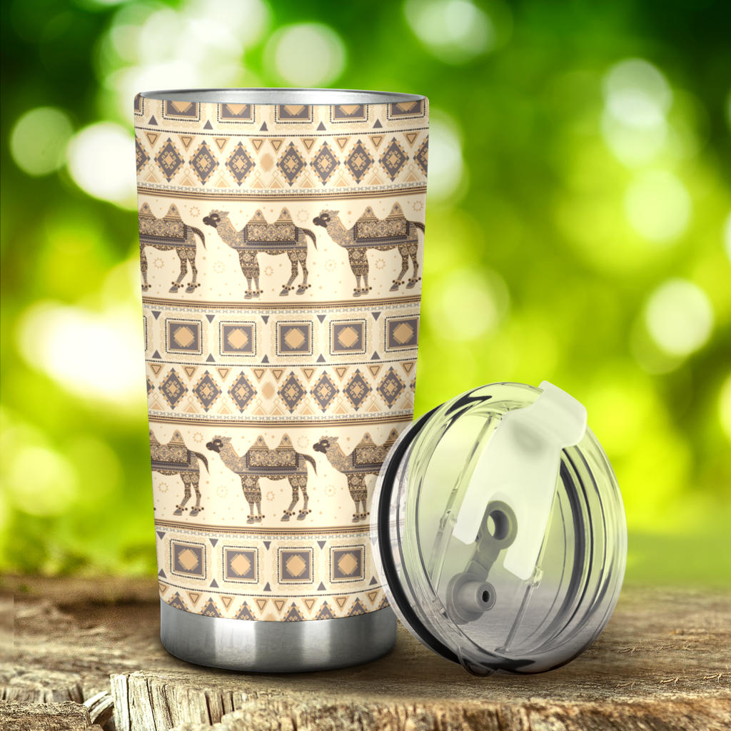 Traditional Camel Pattern Ethnic Motifs Tumbler