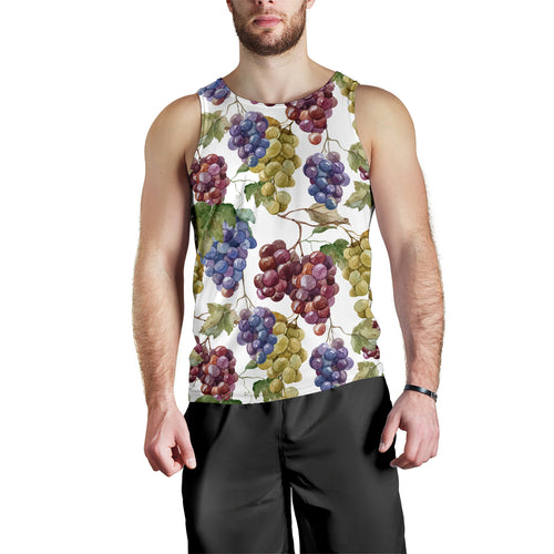 Grape Pattern Men Tank Top