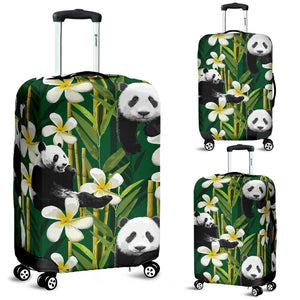 Panda Bamboo Flower Pattern  Luggage Covers