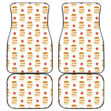 Pancake Pattern Print Design 02 Front and Back Car Mats