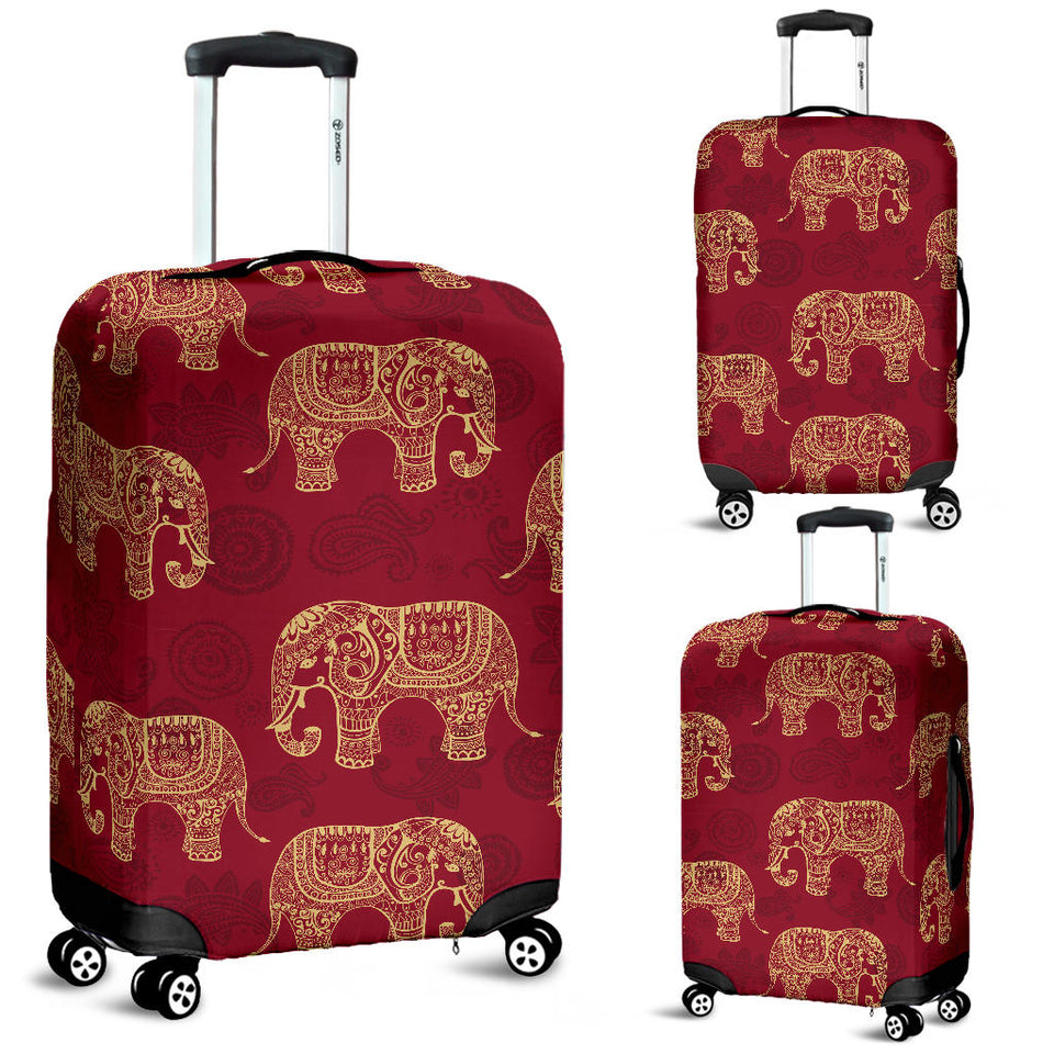 Elephant Tribal Pattern Luggage Covers