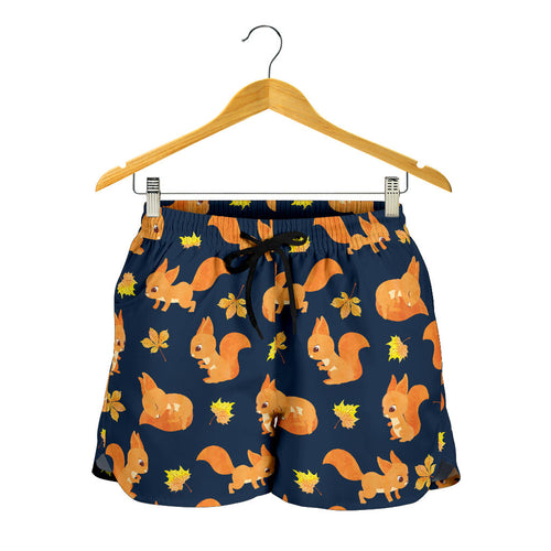 Squirrel Pattern Print Design 05 Women Shorts