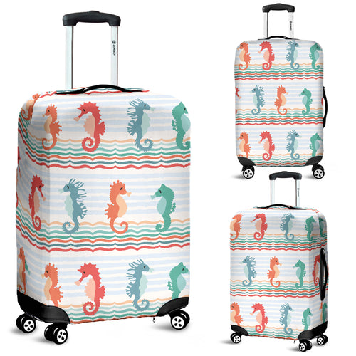 Seahorse Pattern Theme Luggage Covers