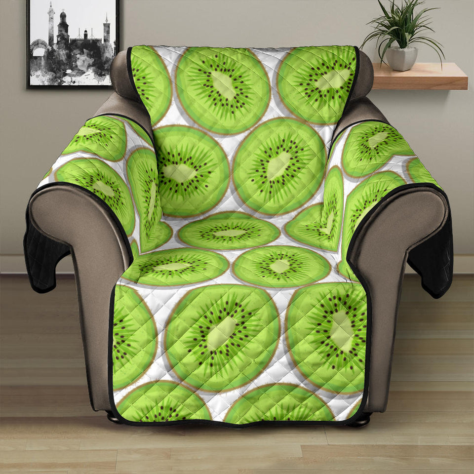 Sliced Kiwi Pattern Background Recliner Cover Protector