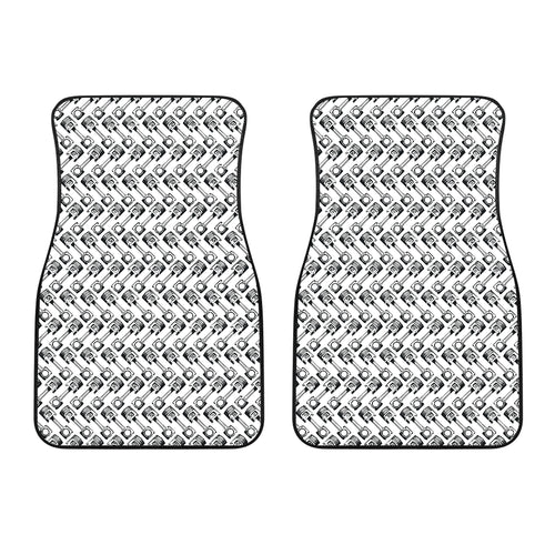 Engine Piston Pattern Print Design 03 Front Car Mats