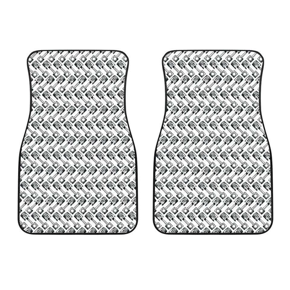 Engine Piston Pattern Print Design 03 Front Car Mats