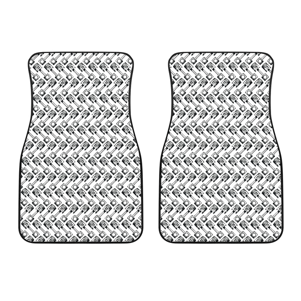 Engine Piston Pattern Print Design 03 Front Car Mats